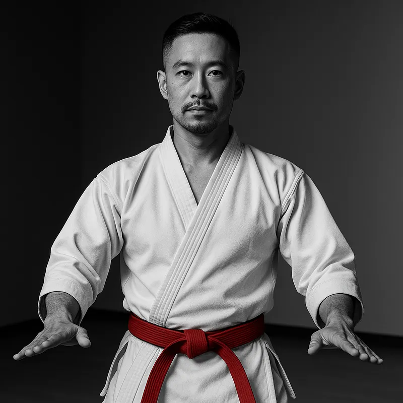 Instructor demonstrating balanced stance
